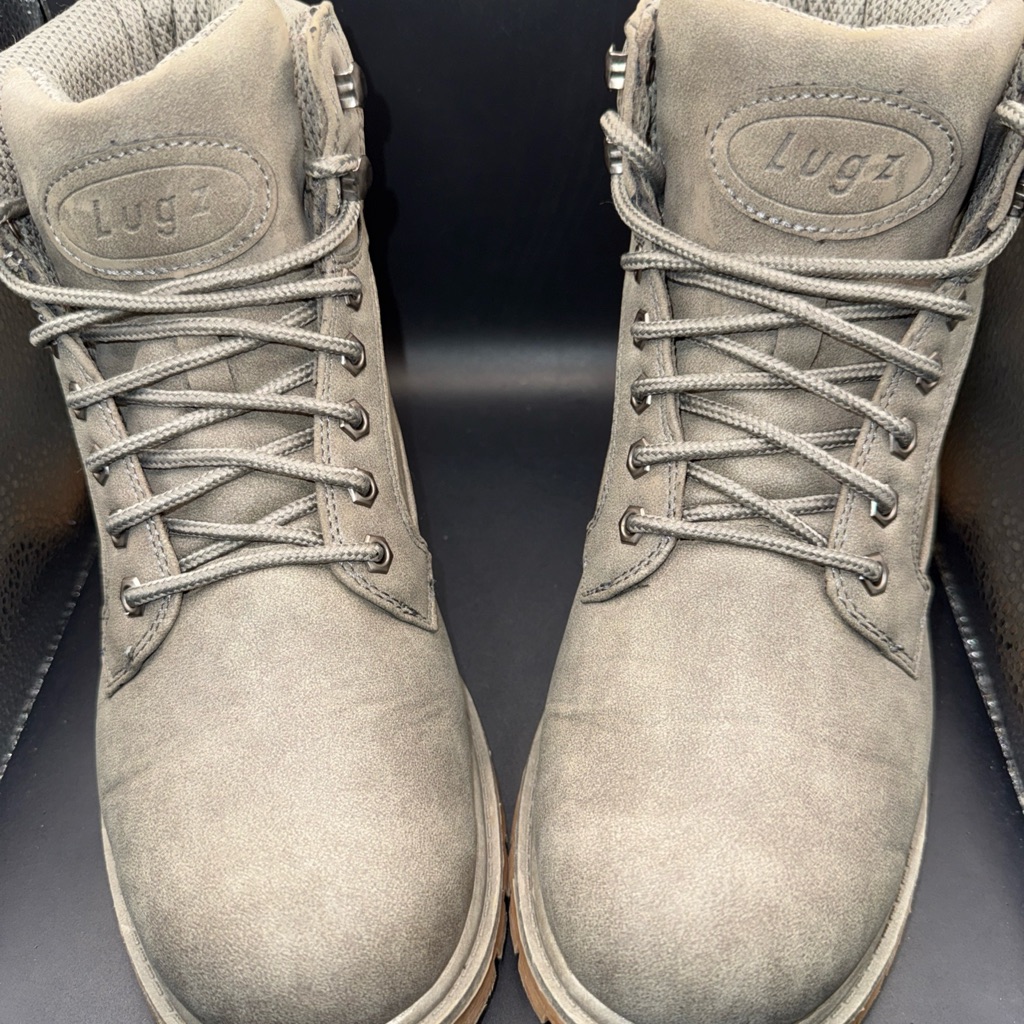 Size 85  Lugz Mantle Mid Boot Mmantlhd0823 Very Clean No Box Charcoal
